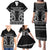 Kia Ora New Zealand Family Matching Puletasi and Hawaiian Shirt Maori Language Week Pango Taniko Motif - Polynesian Pride
