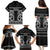 Kia Ora New Zealand Family Matching Puletasi and Hawaiian Shirt Maori Language Week Pango Taniko Motif - Polynesian Pride