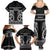 Kia Ora New Zealand Family Matching Summer Maxi Dress and Hawaiian Shirt Maori Language Week Pango Taniko Motif - Polynesian Pride