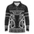 Kia Ora New Zealand Long Sleeve Polo Shirt Maori Language Week Pango Taniko Motif - Polynesian Pride