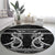 Kia Ora New Zealand Round Carpet Maori Language Week Pango Taniko Motif - Polynesian Pride