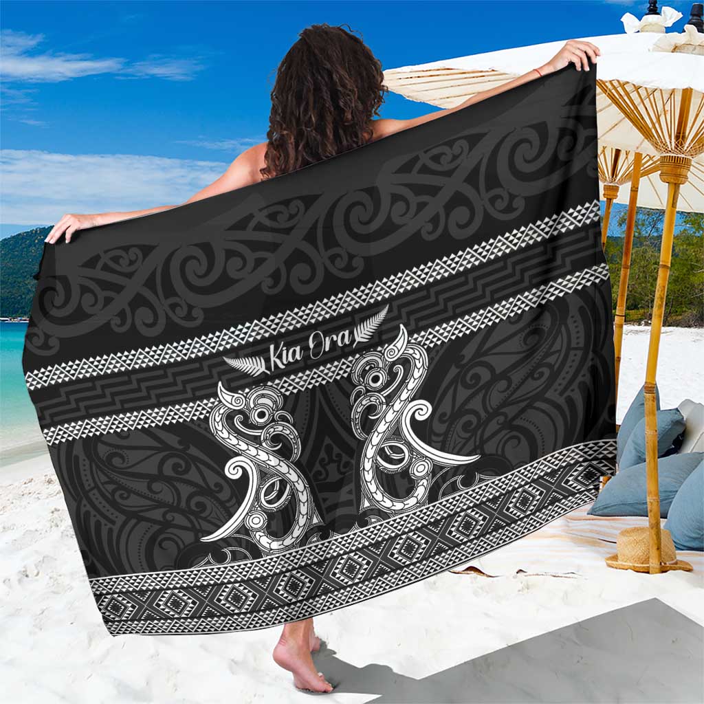 Kia Ora New Zealand Sarong Maori Language Week Pango Taniko Motif - Polynesian Pride