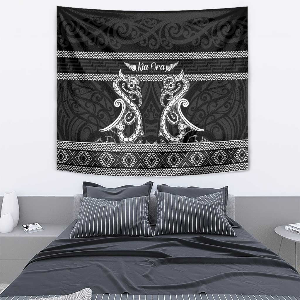 Kia Ora New Zealand Tapestry Maori Language Week Pango Taniko Motif - Polynesian Pride