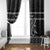 Kia Ora New Zealand Window Curtain Maori Language Week Pango Taniko Motif - Polynesian Pride