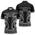 Kia Ora New Zealand Zipper Polo Shirt Maori Language Week Pango Taniko Motif - Polynesian Pride