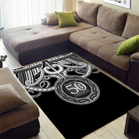 Kia Kaha Te Reo Maori New Zealand Area Rug 50th Anniversary Ake Ake Ake - Polynesian Pride