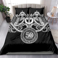 Kia Kaha Te Reo Maori New Zealand Bedding Set 50th Anniversary Ake Ake Ake - Polynesian Pride