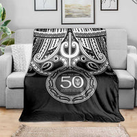 Kia Kaha Te Reo Maori New Zealand Blanket 50th Anniversary Ake Ake Ake - Polynesian Pride