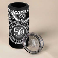 Kia Kaha Te Reo Maori New Zealand 4 in 1 Can Cooler Tumbler 50th Anniversary Ake Ake Ake - Polynesian Pride