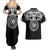 Kia Kaha Te Reo Maori New Zealand Couples Matching Summer Maxi Dress and Hawaiian Shirt 50th Anniversary Ake Ake Ake - Polynesian Pride