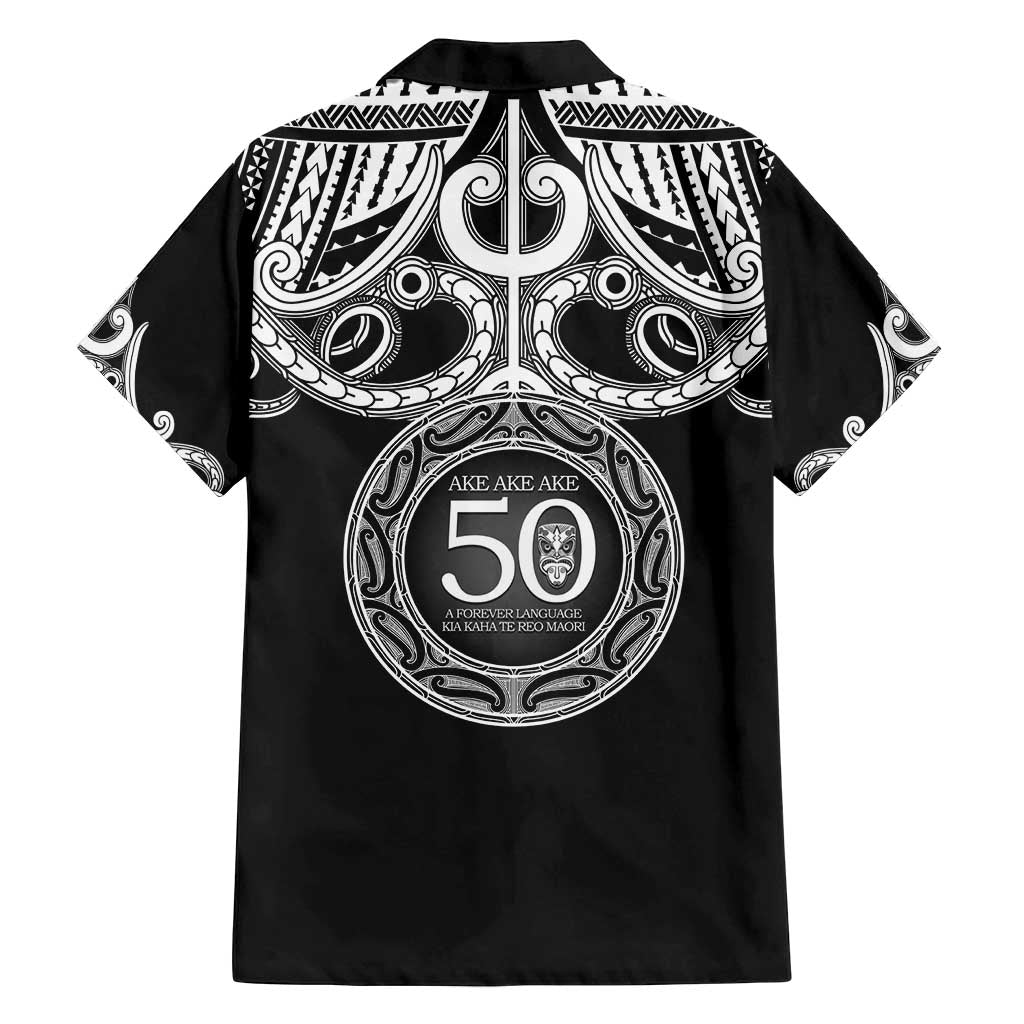 Kia Kaha Te Reo Maori New Zealand Family Matching Off Shoulder Maxi Dress and Hawaiian Shirt 50th Anniversary Ake Ake Ake - Polynesian Pride