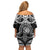 Kia Kaha Te Reo Maori New Zealand Family Matching Off Shoulder Short Dress and Hawaiian Shirt 50th Anniversary Ake Ake Ake - Polynesian Pride