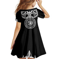 Kia Kaha Te Reo Maori New Zealand Family Matching Tank Maxi Dress and Hawaiian Shirt 50th Anniversary Ake Ake Ake - Polynesian Pride