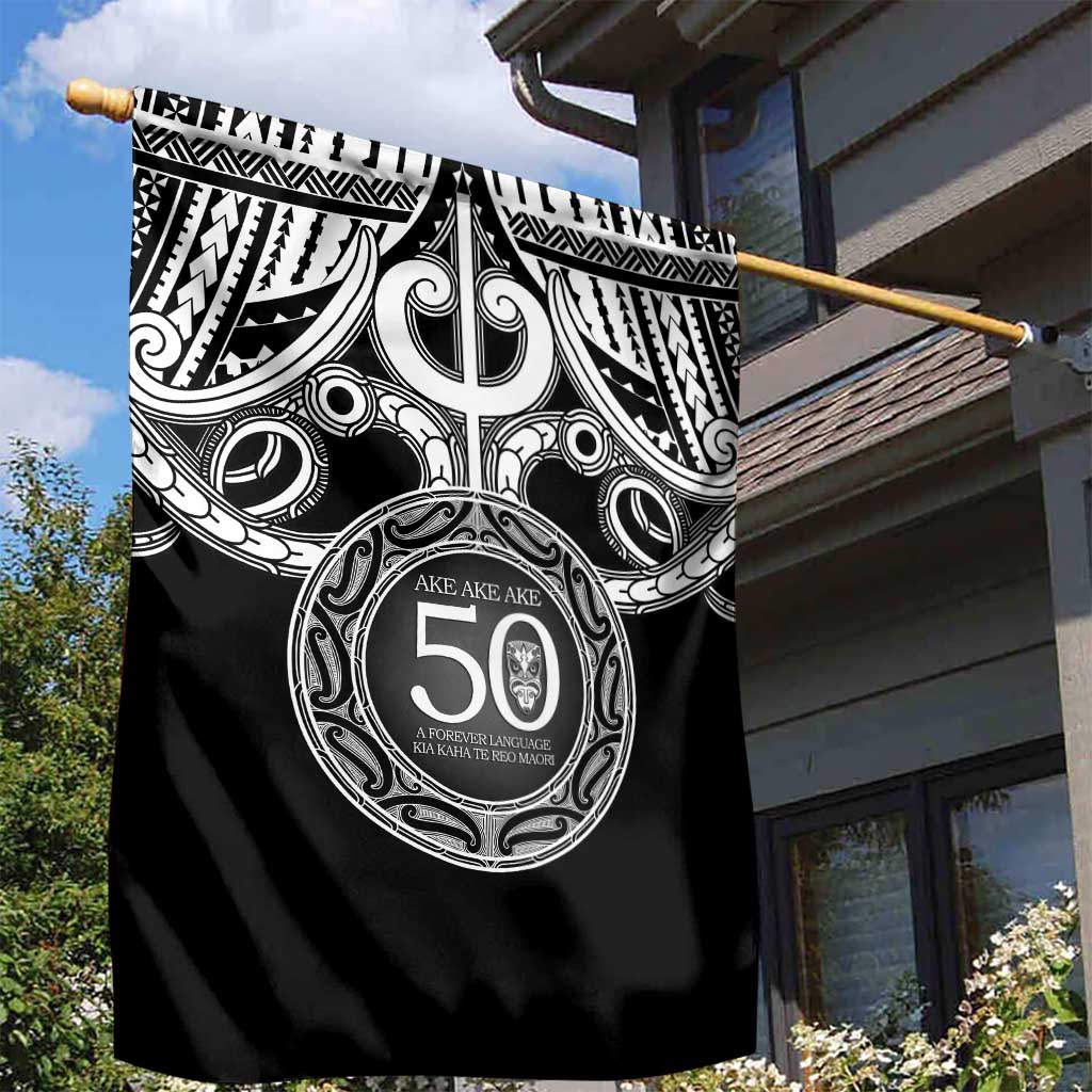 Kia Kaha Te Reo Maori New Zealand Garden Flag 50th Anniversary Ake Ake Ake - Polynesian Pride