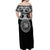 Kia Kaha Te Reo Maori New Zealand Off Shoulder Maxi Dress 50th Anniversary Ake Ake Ake - Polynesian Pride