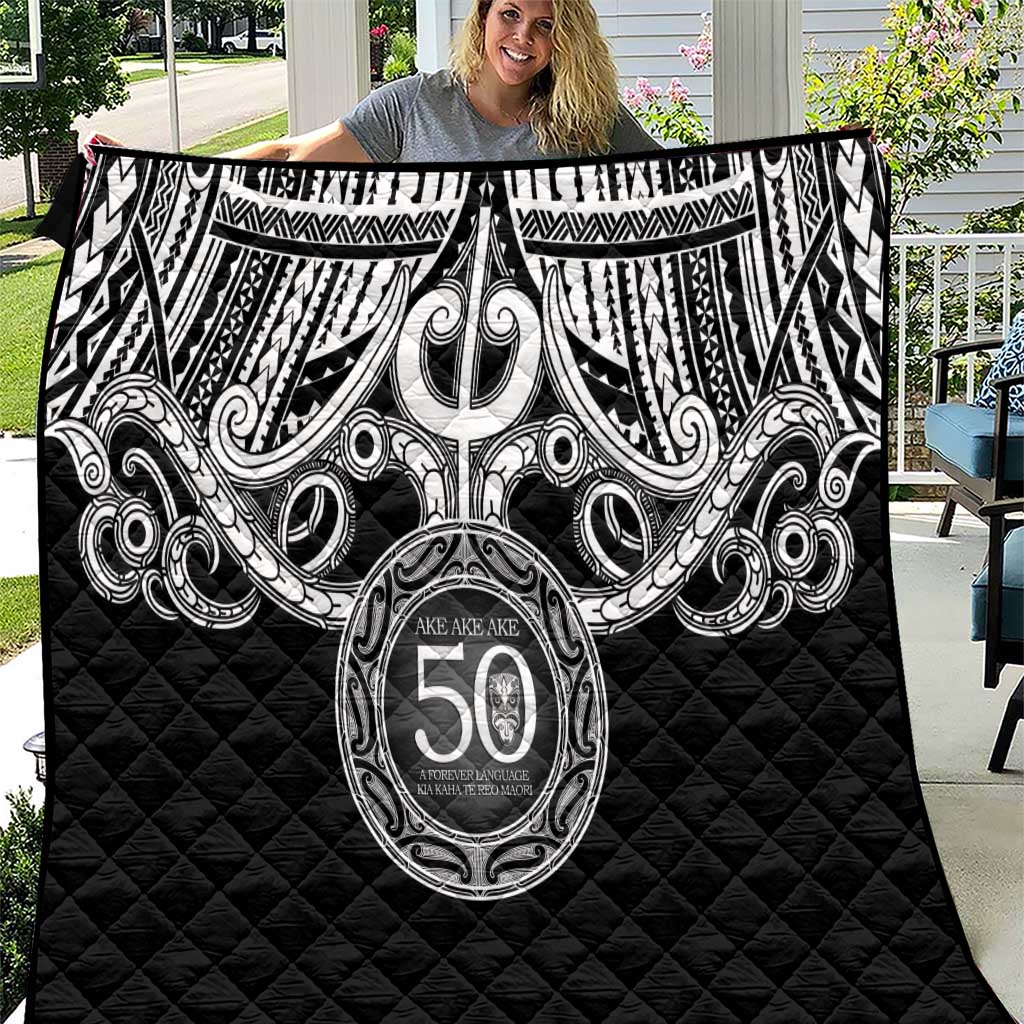 Kia Kaha Te Reo Maori New Zealand Quilt 50th Anniversary Ake Ake Ake - Polynesian Pride