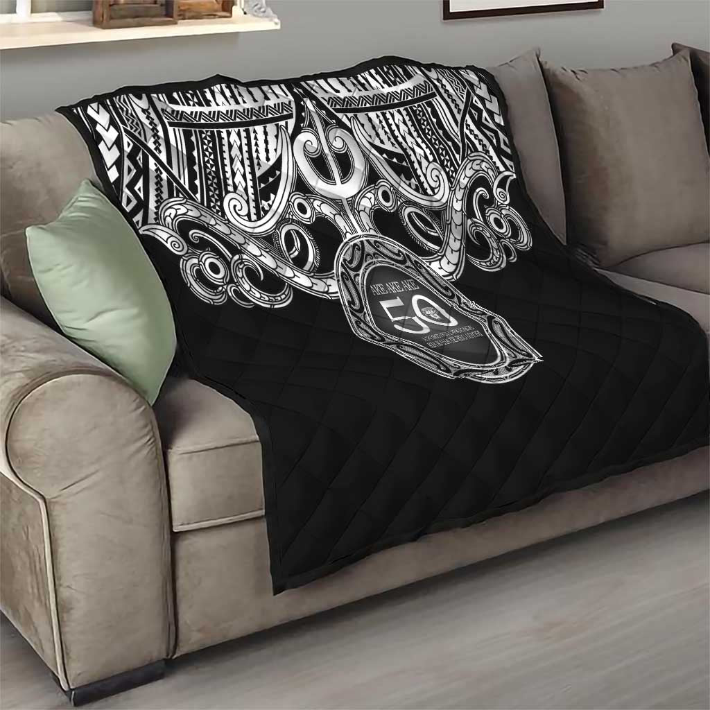Kia Kaha Te Reo Maori New Zealand Quilt 50th Anniversary Ake Ake Ake - Polynesian Pride
