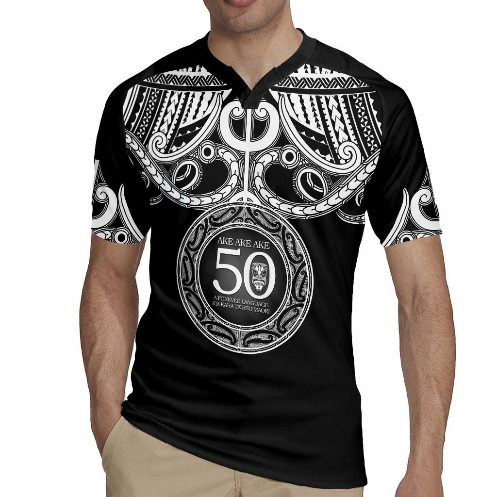 Kia Kaha Te Reo Maori New Zealand Rugby Jersey 50th Anniversary Ake Ake Ake - Polynesian Pride