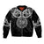 Kia Kaha Te Reo Maori New Zealand Sleeve Zip Bomber Jacket 50th Anniversary Ake Ake Ake - Polynesian Pride