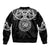 Kia Kaha Te Reo Maori New Zealand Sleeve Zip Bomber Jacket 50th Anniversary Ake Ake Ake - Polynesian Pride