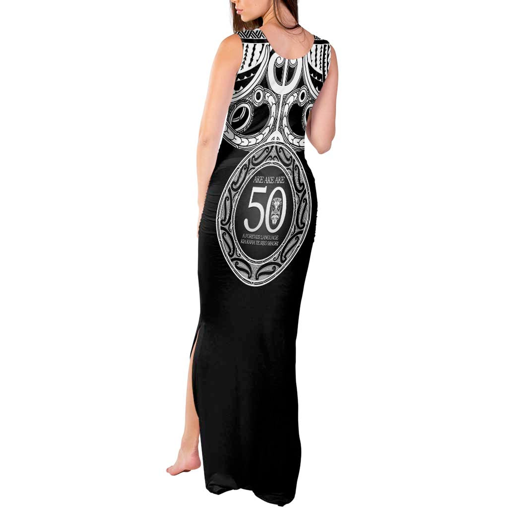 Kia Kaha Te Reo Maori New Zealand Tank Maxi Dress 50th Anniversary Ake Ake Ake - Polynesian Pride