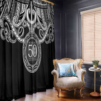 Kia Kaha Te Reo Maori New Zealand Window Curtain 50th Anniversary Ake Ake Ake - Polynesian Pride