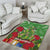 Kakapo New Zealand Christmas Area Rug Meri Kirihimete Pohutukawa - Green Color