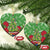 Kakapo New Zealand Christmas Ceramic Ornament Meri Kirihimete Pohutukawa - Green Color