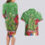 Kakapo New Zealand Christmas Couples Matching Long Sleeve Bodycon Dress and Hawaiian Shirt Meri Kirihimete Pohutukawa - Green Color