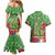 Kakapo New Zealand Christmas Couples Matching Mermaid Dress and Hawaiian Shirt Meri Kirihimete Pohutukawa - Green Color