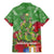 Kakapo New Zealand Christmas Family Matching Mermaid Dress and Hawaiian Shirt Meri Kirihimete Pohutukawa - Green Color