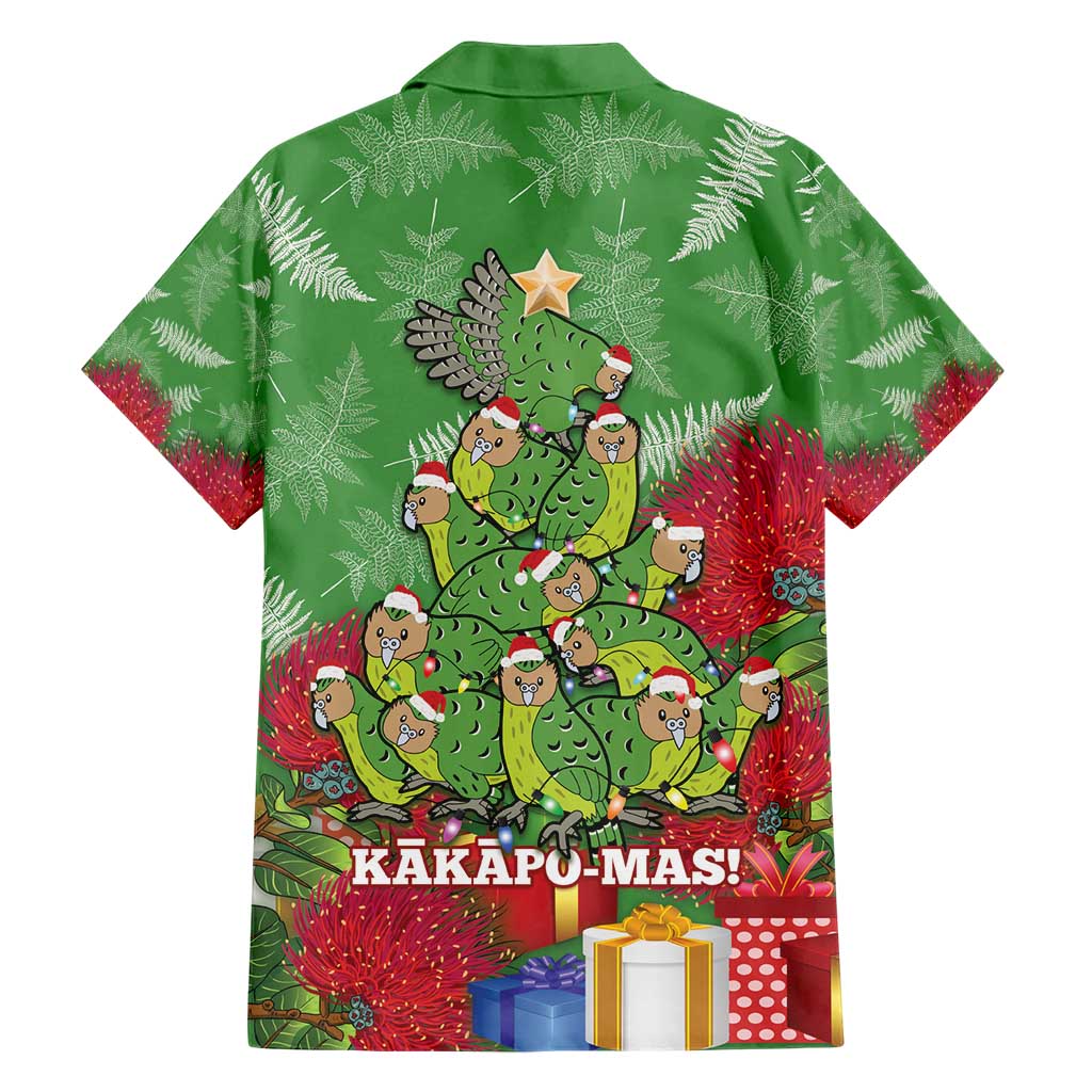 Kakapo New Zealand Christmas Hawaiian Shirt Meri Kirihimete Pohutukawa - Green Color LT14 - Polynesian Pride
