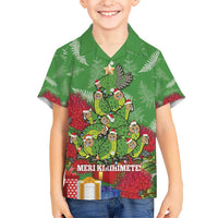 Kakapo New Zealand Christmas Hawaiian Shirt Meri Kirihimete Pohutukawa - Green Color LT14 - Polynesian Pride