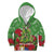 Kakapo New Zealand Christmas Kid Hoodie Meri Kirihimete Pohutukawa - Green Color