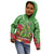 Kakapo New Zealand Christmas Kid Hoodie Meri Kirihimete Pohutukawa - Green Color