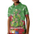 Kakapo New Zealand Christmas Kid Polo Shirt Meri Kirihimete Pohutukawa - Green Color