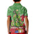 Kakapo New Zealand Christmas Kid Polo Shirt Meri Kirihimete Pohutukawa - Green Color