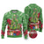 Kakapo New Zealand Christmas Ugly Christmas Sweater Meri Kirihimete Pohutukawa - Green Color