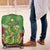 Kakapo New Zealand Christmas Luggage Cover Meri Kirihimete Pohutukawa - Green Color