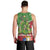 Kakapo New Zealand Christmas Men Tank Top Meri Kirihimete Pohutukawa - Green Color