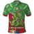 Kakapo New Zealand Christmas Polo Shirt Meri Kirihimete Pohutukawa - Green Color