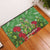 Kakapo New Zealand Christmas Rubber Doormat Meri Kirihimete Pohutukawa - Green Color