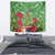 Kakapo New Zealand Christmas Tapestry Meri Kirihimete Pohutukawa - Green Color