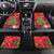 Kakapo New Zealand Christmas Car Mats Meri Kirihimete Pohutukawa - Red Color