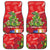 Kakapo New Zealand Christmas Car Mats Meri Kirihimete Pohutukawa - Red Color