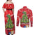 Kakapo New Zealand Christmas Couples Matching Off Shoulder Maxi Dress and Long Sleeve Button Shirt Meri Kirihimete Pohutukawa - Red Color