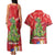 Kakapo New Zealand Christmas Couples Matching Tank Maxi Dress and Hawaiian Shirt Meri Kirihimete Pohutukawa - Red Color