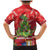 Kakapo New Zealand Christmas Family Matching Mermaid Dress and Hawaiian Shirt Meri Kirihimete Pohutukawa - Red Color