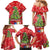 Kakapo New Zealand Christmas Family Matching Mermaid Dress and Hawaiian Shirt Meri Kirihimete Pohutukawa - Red Color