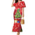 Kakapo New Zealand Christmas Family Matching Mermaid Dress and Hawaiian Shirt Meri Kirihimete Pohutukawa - Red Color